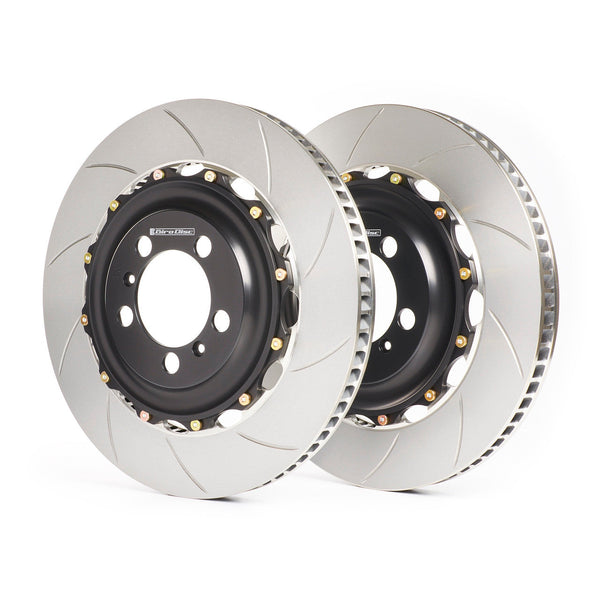 Rear Disc Brake Rotors Pair For Ford F-350 Super Duty F-450 K8-100656 並行輸入品 GiroDisc 2-Piece Brake Rotors - Pair - Rear